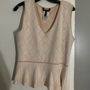 Bcbg peplum top